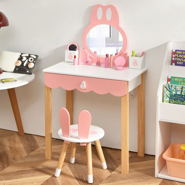 Makeup Vanity Dressing Table Set for Children