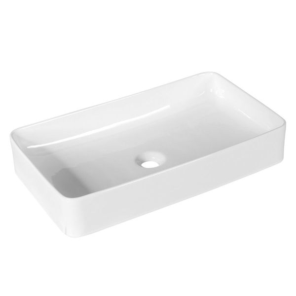 Bathroom Vessel Sink with Pop-up Drain