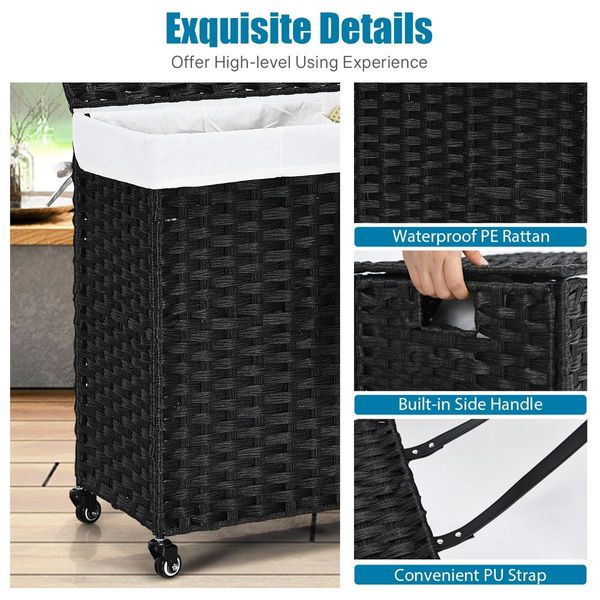 Laundry Hamper with Lid for Bathroom/Bedroom