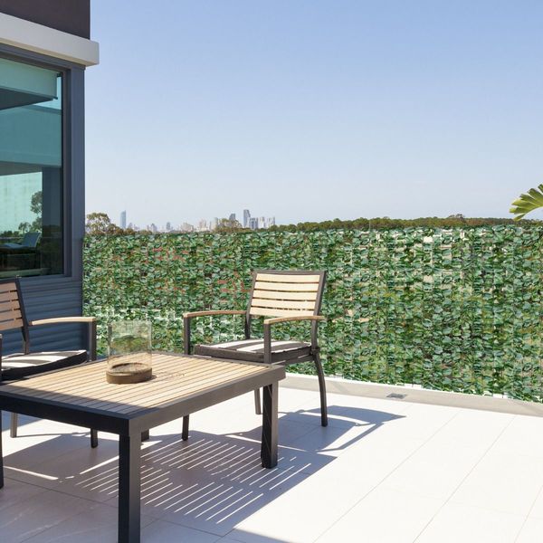 Artificial Hedges Panel with Ivy Leaves for Garden