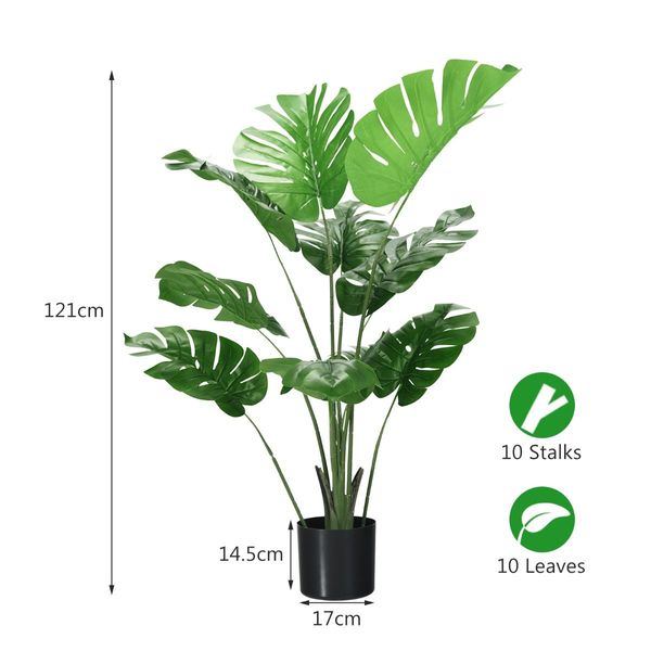 1.2M Artificial Monstera Deliciosa Tree for Home Office