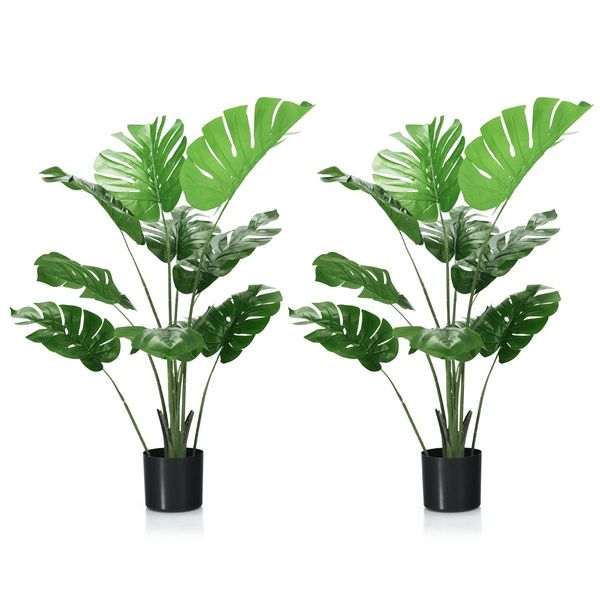 1.2M Artificial Monstera Deliciosa Tree for Home Office