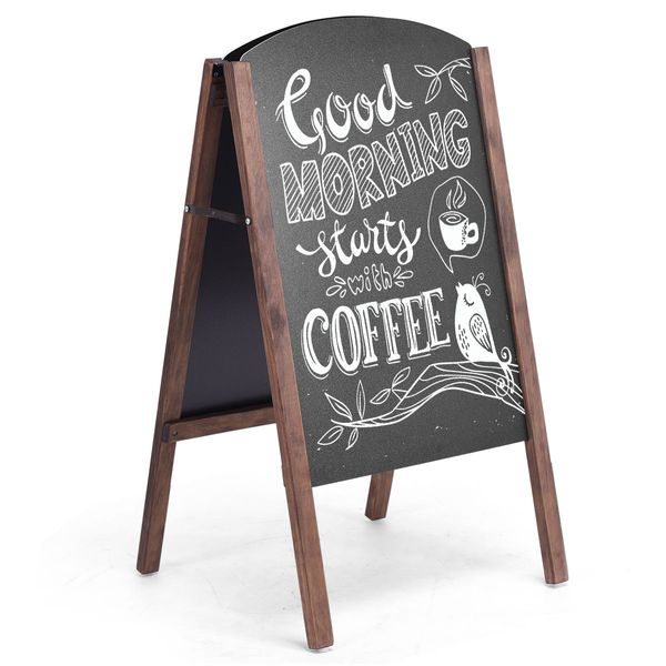 A-Frame Double-Sided Chalkboard  for Office Cafe Teaching