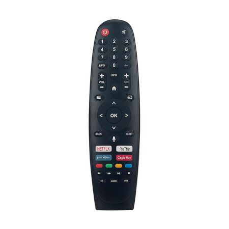 Replace Voice Remote Control fit for Caixun Smart Android TV EC40V2FA,EC32V2HA (2022 Model) and Compatible with BLAUPUNKT/SANSUI TV