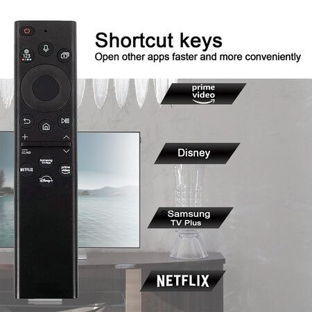 BN59-01385A Voice Remote Control Replacement for Samsung Smart TVs, for Samsung TV Remote with Voice Function, for Samsung Crystal UHD QLED Curved 4K 8K Smart TVs Q60BD/QN85BD/Q60B/QN85B/Q80