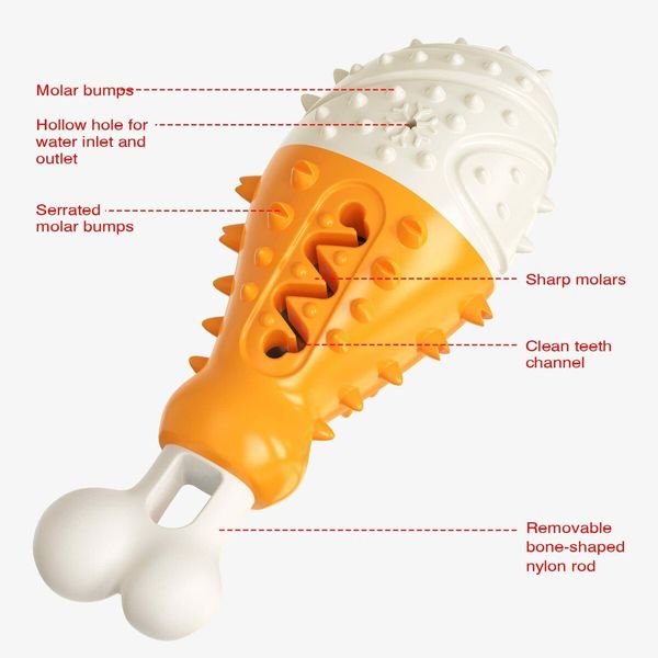 Dog Toy Turkey Leg Molar Tough for Aggressive Chewers Large Breed Multifunctional Detachable pet Dog Bone Toy