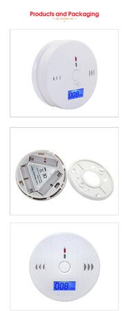 Carbon Monoxide Detector,CO Gas Monitor Alarm Detector,CO Sensor with LED Digital Display for Home,Depot,Battery Powered