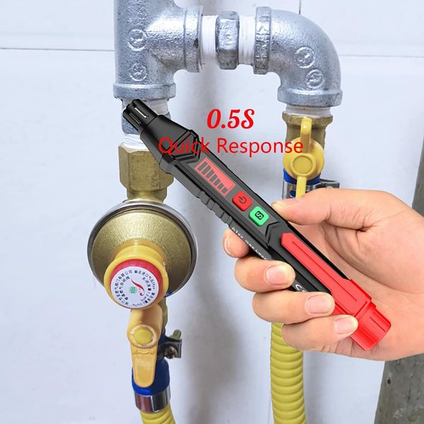 Gas Leak Detector, Handheld Natural Gas Detector High Sensitivity with LCD Display Locate Combustible Gas Leak Sources  Methane, Propane for Home