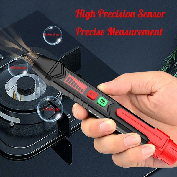 Gas Leak Detector, Handheld Natural Gas Detector High Sensitivity with LCD Display Locate Combustible Gas Leak Sources  Methane, Propane for Home