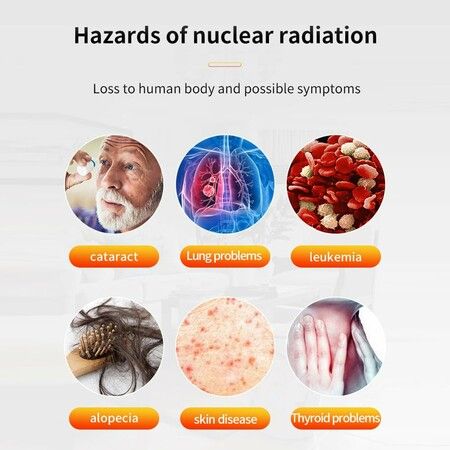 Geiger Counter Nuclear Radiation Detector Monitor  Seafood waste  Dosimeter,Rechargeable Beta Gamma X-ray  Handheld Radiation Monitor with LCD Display