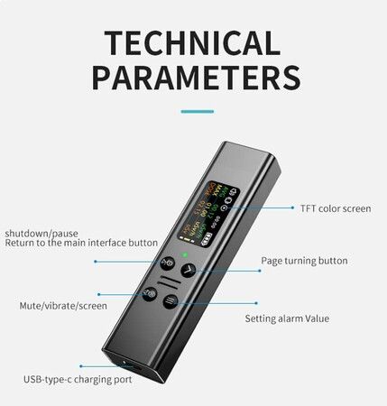 Geiger Counter Nuclear Radiation Detector Beta Gamma X-Ray Radiation Monitor Seafood waste Radioactive Dosimeter Tester with Sound Light Alarm