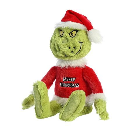 Merry Grinchmas Grinch Stuffed Animal, Magical Storytelling, Literary Inspiration, Green 16 Inches