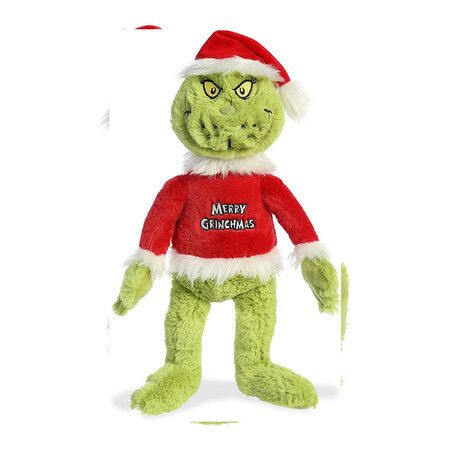 Merry Grinchmas Grinch Stuffed Animal, Magical Storytelling, Literary Inspiration, Green 16 Inches