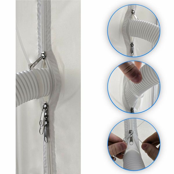 3M Universal Window Seal for Portable Air Conditioner And Tumble Dryer Works Easy to InstallAir Exchange Guards With Zip and Adhesive Fastener