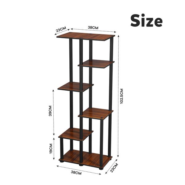 6 Tier Plant Pots Stand Corner Potted Flower Shelf Unit Holder Bookshelf Garden Indoor Outdoor Tiered Display Storage Shelves Rack