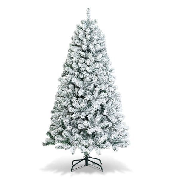 1.8M White Artificial Holiday Christmas Tree with 600 PVC Tips for Christmas Decoration