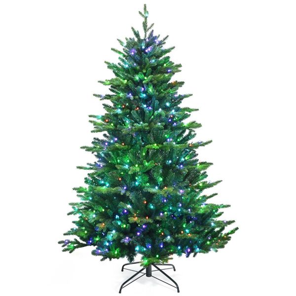 1.8M APP Controlled Christmas Tree with 420 Color Changing LED Lights and 1740 Branch Tips for Decorations