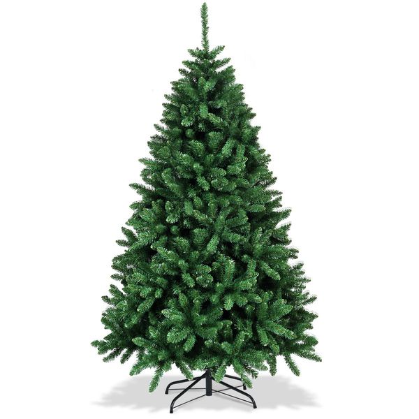 1.83m Christmas Tree with 1355 Tips & Foldable Metal Stand