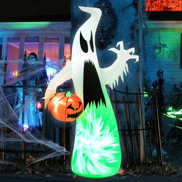 172 CM Inflatable Halloween Hunting Ghost with Built-in LED Light