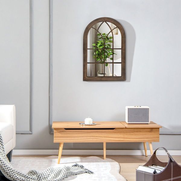 3-Layered Arched Mirror Hanging Steel Frame for Living Room