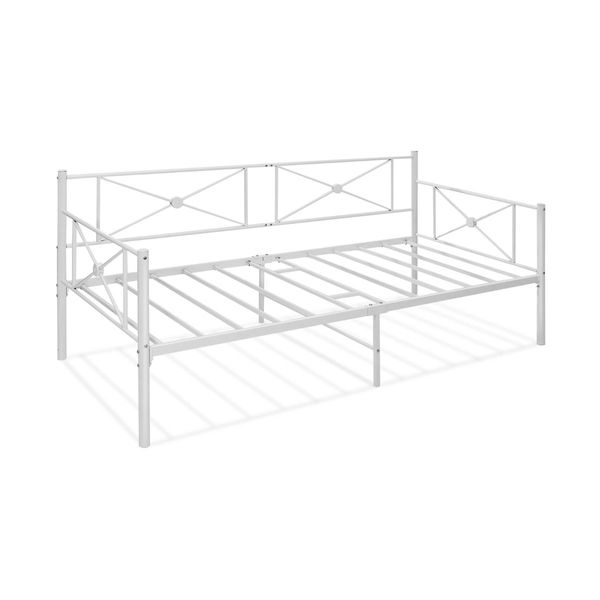 Metal Twin Size Daybed Frame with Steel Support for Bedroom