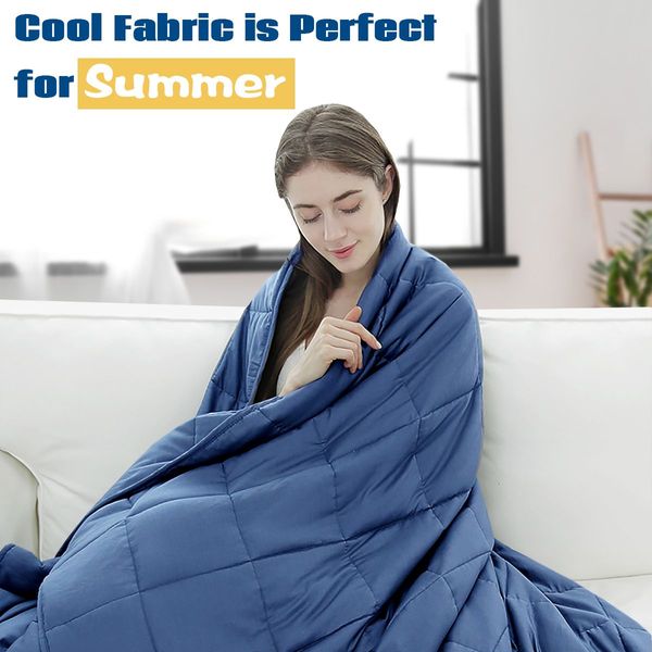 9 kg Luxury Cooling Weighted Blanket for Quality Sleep