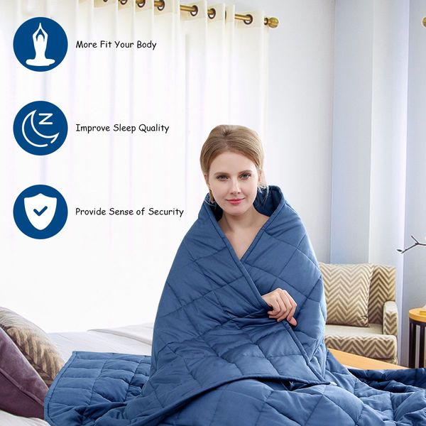 9 kg Luxury Cooling Weighted Blanket for Quality Sleep