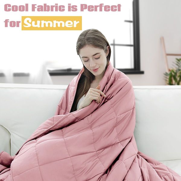 9 kg Luxury Cooling Weighted Blanket for Quality Sleep