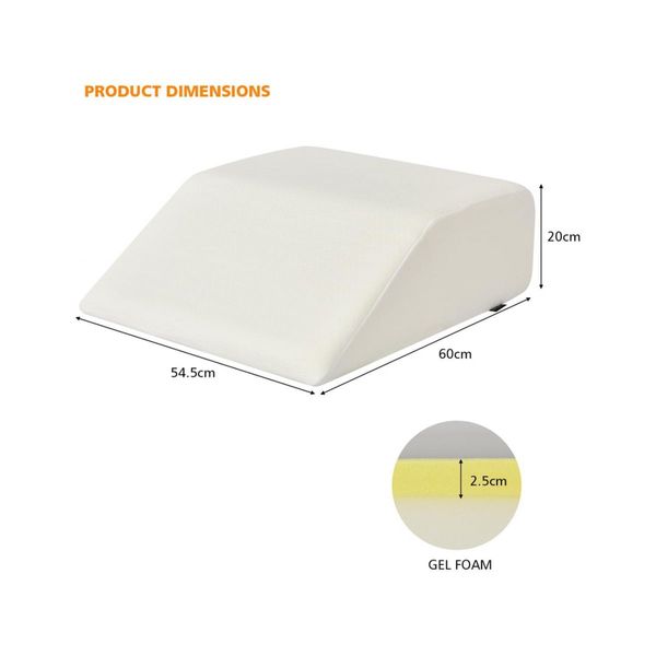 Memory Foam Wedge Pillow with Detachable Cover