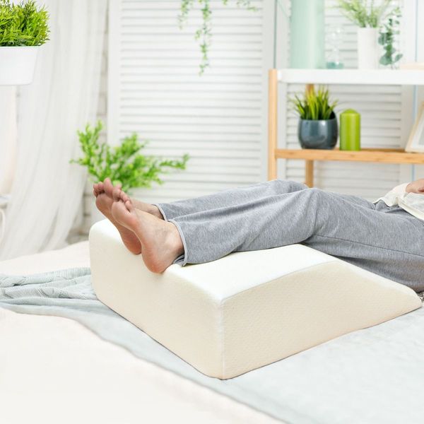 Memory Foam Wedge Pillow with Detachable Cover