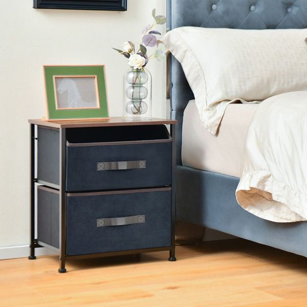 Multifunctional Bed Side Table with Anti-toppling Device for Bedroom