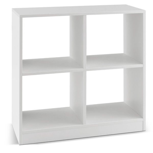 4-Cube Bookcase with 2 Anti-Tipping Kits for Office