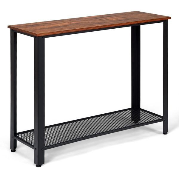 Console Table with Non-Slip Adjustable Foot Pads for Hallway