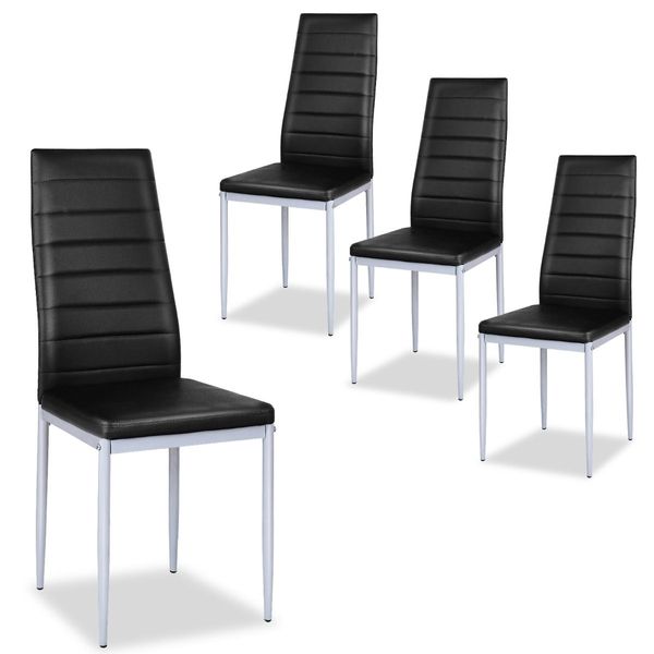 Set of 4 Chairs with High Backrest for Dining Room/Restaurant