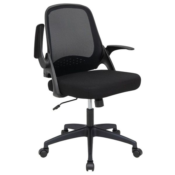 360 degree Swivel Mesh Office Chair with Flip-up Armrest for Home & Office