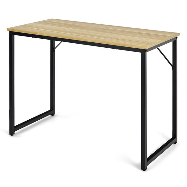 Modern Simple Style Study Writing Desk Computer Desk with Heavy Duty Steel Frame