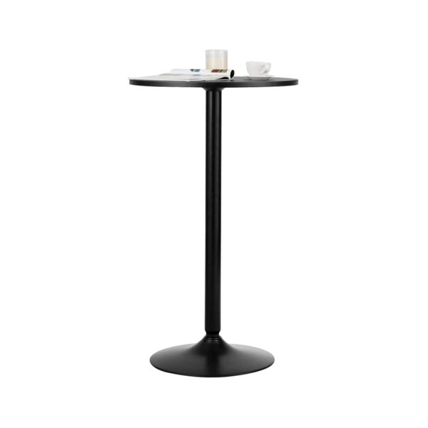 Modern Bar Table with Round Top for Living Room & Restaurant & Bistro