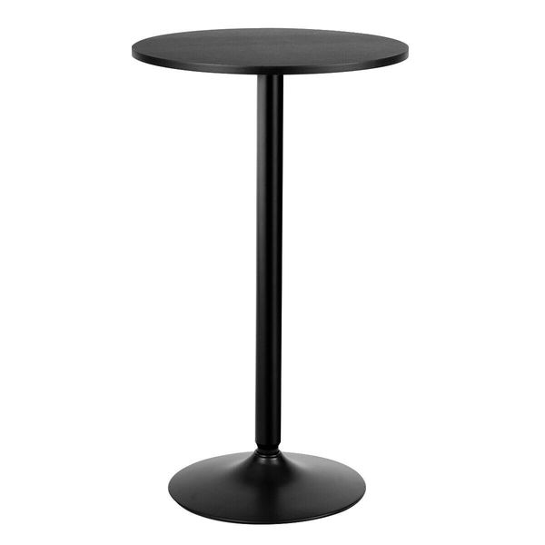 Modern Bar Table with Round Top for Living Room & Restaurant & Bistro