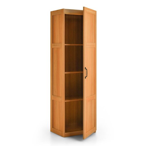 Tall Storage Cabinet with 4 Storage Shelves for Living Room