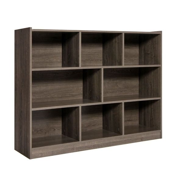 3-Tier Open Bookshelf Storage Cabinet with 8 Cubies