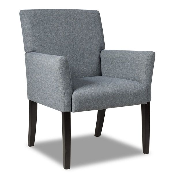 Contemporary Executive Guest Chair with Padded Arms & Wide Seat