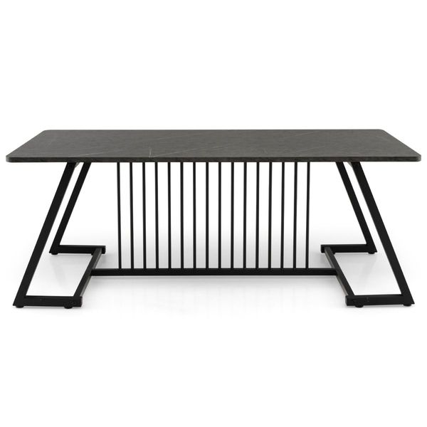 Stylish Modern Coffee Table with Spacious Tabletop for Living Room/Office/Reception Room