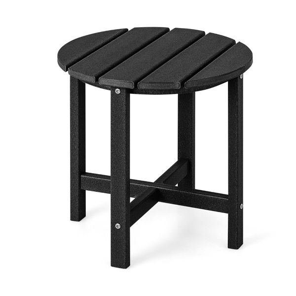 Side Table with Weather-Resistant Material for Patio/Porch/Garden