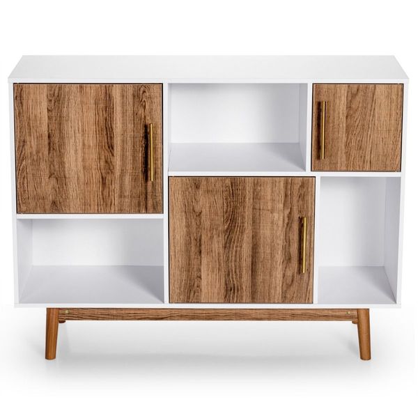 Sturdy Sideboard Storage Cabinet with Trendy Design for Home & Office