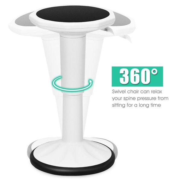 Ergonomic Wobble Stool with Adjustable Height for Kids & Adults