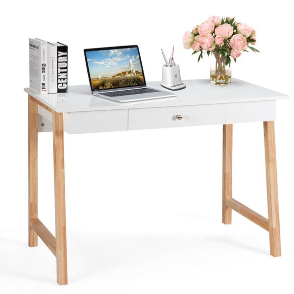 Computer Desk with Non-slip Foot Pads for Home Office