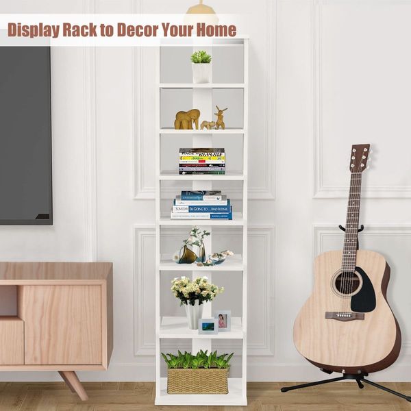 Wooden Shoe Rack with 8 Levels and Large Capacity for Entry/Living Room