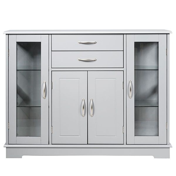 Buffet Sideboard with 2 Drawers & 3 Cabinets for Kitchen & Living Room