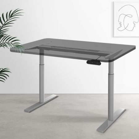 Artiss Standing Desk Frame Only Motorised Dual Motor Grey