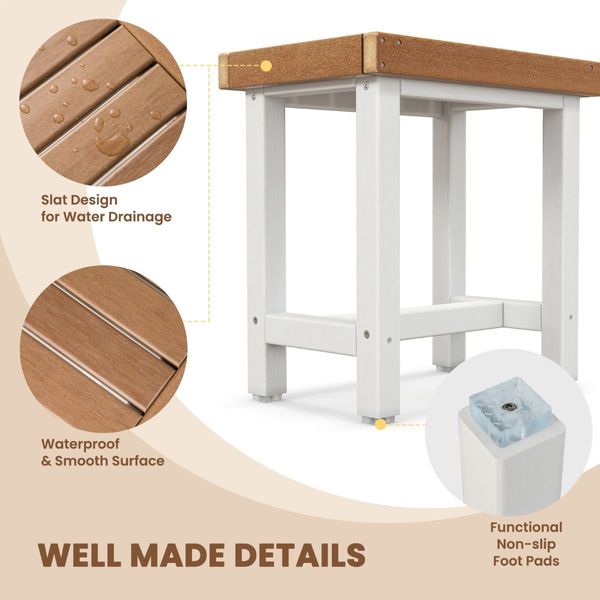 Waterproof Shower Bench for Bathroom and Inside Shower